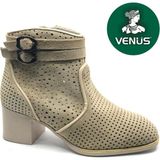 Venüs Pexus Hakiki Deri Yazlık Kadın Bot - Bej