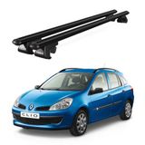 Venüs Renault Clio Sport Tourer (2005-2012) Uyumlu Siyah Ara Atkı Port Bagaj Tavan Barı