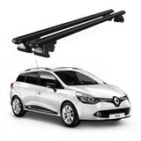 Venüs Renault Clio Sport Tourer (2013-2022) Uyumlu Siyah Ara Atkı Port Bagaj Tavan Barı