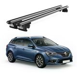 Venüs Renault Megane Station Wagon (2016-2023) Uyumlu Gri Ara Atkı Port Bagaj Tavan Barı