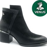 Venüs Riban Hakiki Deri Topuklu Ortopedik Kadın Bot