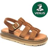 Venüs Riwing Hakiki Deri Comfort Ortopedik Kadın Sandalet - Taba