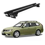 Venüs Saab 9_3 Sporthatch (2005-2012) Uyumlu Siyah Ara Atkı Port Bagaj Tavan Barı