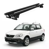 Venüs Skoda Fabia Scout (2009-2014) Uyumlu Siyah Ara Atkı Port Bagaj Tavan Barı