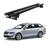 Venüs Skoda Octavia Wagon (2013 Ve Sonrası) Uyumlu Siyah Ara Atkı Port Bagaj Tavan Barı