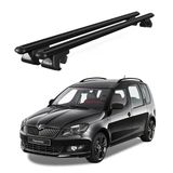 Venüs Skoda Roomster (2006-2015) Uyumlu Siyah Ara Atkı Port Bagaj Tavan Barı