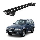 Venüs Ssangyong Musso (1996-2005) Uyumlu Siyah Ara Atkı Port Bagaj Tavan Barı