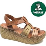 Venüs Tenrag Hakiki Deri Comfort Ortopedik Kadın Sandalet - Taba