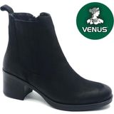 Venüs Uriyee Hakiki Deri Kaymaz Taban Ortopedik Kadın Bot - Siyah
