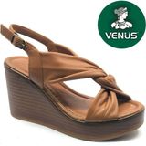 Venüs Victorr Hakiki Deri Comfort Ortopedik Kadın Sandalet - Taba