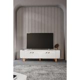Venüs Vns Modüler Mebran Kapak. Duru Tv SEHPAS180 cm Perast Oval Tv Ünitesi - Beyaz