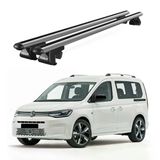 Venüs Volkswagen Caddy Van (2015 Ve Sonrası) Uyumlu Gri Ara Atkı Port Bagaj Tavan Barı