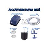 Venusaqua Akvaryum Motor Full Set (HAVA HORTUMU, PİPO, VANTUZ, VANA, MOTOR) Monline