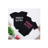 venüsdijital Ikiz Bebek Daddys Mamas Mını Tasarım Bebek Zıbın Body(2li)