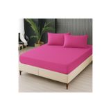 venüshome Lastikli Tek Kişilik Penye Çarşaf 100x200 Pembe