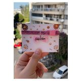 VenüsTakı "Papyon" Şeklinde Pembe Tasma - Zilli -pink glitter - Isimli Kedi Tasması/ Küçük Irk Köpek Tasması