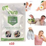 Vera Ayak Kokusu Giderici Ayakkabı İçi Koku Önleyici 10 Paket x 10 gr Uzun Süreli Etki