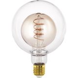 Vera Concept Store 110258 E27-LED-G125 Ampul 1X4W Amber, Şeffaf 2000K 200 Lümen Dim Edilebilir