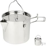 Vera Concept Store ® 304 (18/8) Paslanmaz Çelik (Fda Uyumlu) 50 Oz / 1,4 L Kamp Su Isıtıcısı/tencere/bardak 3'ü 1 Arada