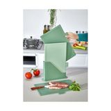 Vera Concept Store 4 Parça Plastik Kesme Tahtası Seti, Standlı, Renkli, Hijyenik, Kaymaz 3 Adet Gıda Hazırlama Tahtası 31X20 cm Sebze Et Balık Kesim Tahtası, Mutfak Düzenleyici Organizer - Ahşap