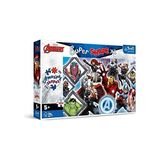 Vera Concept Store 50018 104 Xl Süper Şekil Çılgın Şekil Yapbozlar Büyük Parçalar Masal Kahramanları Içeren Renkli Yapbozlar 5 Yaş ve Üzeri Çocuklar Için Eğlence Yenilmezler Favori Yenilmezler - 01-Mavi