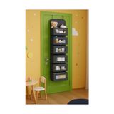 Vera Concept Store 6 Katlı Kapı Arkası Düzenleyici Raf Bebek Eşyası Çocuk Odası Banyo Organizer (Antrasit) - 00 Beyaz