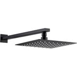 Vera Concept Store Ankastre Duş Başlığı Borulu Kare Slim Metal 30X30 cm (Mat Siyah) - 30 x 30 cm