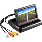 Vera Concept Store Araç Geri Görüş Monitörü 4.3'' Hd Tft LCD Katlanabilir Ekran Gece Görüş Destekli Av Girişli Park Kamerası Monitörü 12V Uyumlu