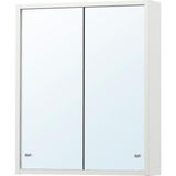 Vera Concept Store Banyo Duvar Dolabı, Beyaz, 50X13X60 Cm, 2 Ayna Kapaklı