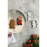 Vera Concept Store Beyaz Şapkalı Kurabiye Adam Hamur Şekillendirici/kurabiye Kalıbı / 6x9 cm - Option-1 - 001-Renkli