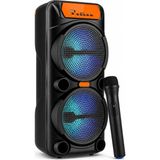 Vera Concept Store Büyük Boy Rgb Işıklı Hoparlör, 2X15W Güçlü Bass, Kablosuz Mikrofonlu, 360° Stereo Ses, Bluetooth Tws, USB Aux Tf Kart Girişli, Ev Ofis Parti Eğlence K