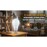 Vera Concept Store Cata CT-4266 12W LED Ampul | Beyaz Işık 6500K | E27 Duylu | Enerji Tasarruflu | Uzun Ömürlü