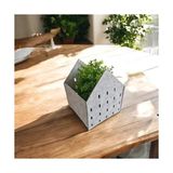 Vera Concept Store Dekoratif Keçe Saksı ve Organizer Sepet – Gri, 20X20X25 Cm, 3 mm Kalınlıkta Çok Amaçlı Keçe Saklama Kutusu (1 Adet) - Option-1