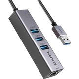 Vera Concept Store DK-AC-USB332GL USB Type-A To RJ45 Gigabit Ethernet ve 3xusb 3.0 Hub Çoklayıcı Adaptör, Siyah