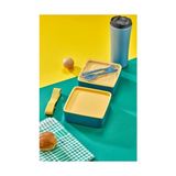 Vera Concept Store Envii Store Pratik ve Şık Beslenme Kutusu 2 Katlı Bölmeli, Kaşıklı ve Çatal Setli, Taşınabilir Gıda Saklama Kabı - Kestane Akaju - Option-1