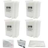 Vera Concept Store Epson 103 L3250 ile Uyumlu Yazıcı Süngerli Atık Mürekkep Tankı Atık Kutusu Waste Ink Pad 4 Adet