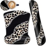 Vera Concept Store Ergonomik Mouse Pad Bilek Desteği ve Bellek Köpüğü Klavye Bilek Istirahat Seti, Kaymaz Pu Tabanlı Jel Mouse Mat, Ev Ofis Kablosuz Oyun Için Klavye Avu