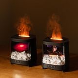 Vera Concept Store Galaxy Alev Efektli Aroma Difüzör – Rgb Işıklı Hava Nemlendirici, Ultrasonik Buhar Makinesi, Gece Lambası & Oda Kokusu (Sessiz, Usb, 7 Renk) (Siyah)