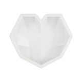 Vera Concept Store Geometrik Elmas Kalp Silikon Kalıp Pasta Çikolata Muffin Sabun Kokulu Taş Mum Epoksi Kalıbı