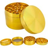 Vera Concept Store Grınder Parçalayıcı Metal Baharat Öğütücü Herb Spice 4 Katmanlı 40MM / 50MM / 63MM (Gold, 50MM), ETG-40M-SYH