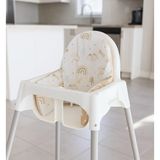 Vera Concept Store Ikea Antılop Mama Sandalyesi Için Destek Minderi, Kahverengi Gökkuşağı Desenli, Kılıf + Iç Minder