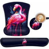 Vera Concept Store Klavye Bilek Desteği ve Mouse Pad Bilek Destek Seti, Ergonomik Jel Mouse Pad Kaymaz Tabanlı Bilek Dayanağı Ev Ofis Masa Pedi Kolay Yazma, Suluboya Pem