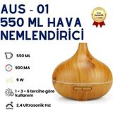 Vera Concept Store Kumandalı Oda Nemlendirici, Difüzör Buhar Ultrasonik Hava Nemlendirici, Aromatik Oda Kokusu 7 Renk LED Işıklı, 550 ml