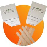 Vera Concept Store Kuzey Ahşap 100 Adet Abeslang Dil Basma Çubuğu Ağda Spatulası