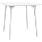 Vera Concept Store Maya 80X80CM Kare Beyaz Masa Balkon Bahçe Mobilyası