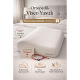 Vera Concept Store Ortopedik Visco Boyun Yastığı, 50 x 30 Cm, Beyaz