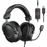 Vera Concept Store Pc Oyun Kulaklığı, 7.1 Surround Sesli USB Kulaklık, Çıkarılabilir Mikrofon, Kontrol Kutusu, Ps5/ps4/xbox/switch Için Kulak Üstü Kablolu Kulaklık, Blac
