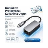 Vera Concept Store PX-4752 Type C To Gigabit Ethernet, Type C To RJ45 10/100/1000/2500MBPS Gigabit Internet Çevirici, Typec To Ethernet Dönüştürücü Adaptör