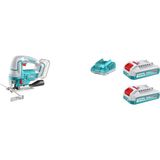 Vera Concept Store Set-12 (Total Lion Akülü Kömürsüz Dekupaj TESTERE+P20S 2li 2.0 Ah TFBLI2001 Akü ve Şarj Aleti Seti TFBCPK2212E)