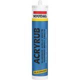 Vera Concept Store Soudal Acryrub Siliconized Akrilik Mastik – Siyah | Boyanabilir & Silikonlu Derz Dolgu | Iç Cephe Sızdırmazlık ve Tamir Silikonu
